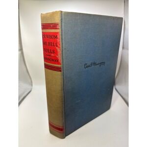 Ernest Hemingway For Whom the Bell Tolls Vintage Hardcover Scribners Blue Cloth
